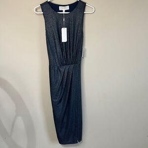 NWT Nordstrom SUPERFOXX Shimmer DRESS In color Slate SIZE XS